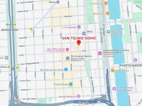 Excelente Departamento 1 Amb. a Estrenar en San Telmo Soho - Financiación!