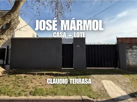 CASA + LOTE CONTIGUO EN VENTA EN JOSÉ MÁRMOL