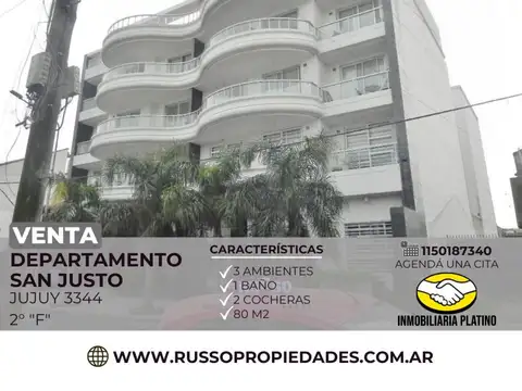 Venta Departamento 3 Ambientes San Justo