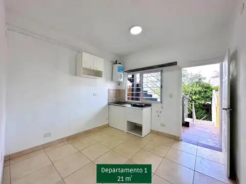 Departamento 2 ambientes con 1 baño