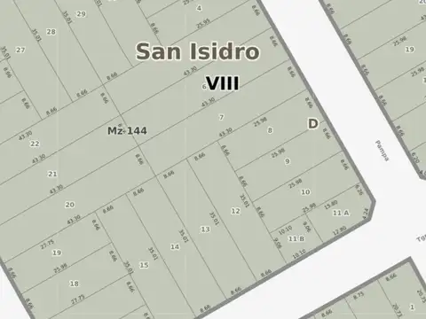 TERRENO EN VENTA SAN ISIDRO- PERMUTA 
