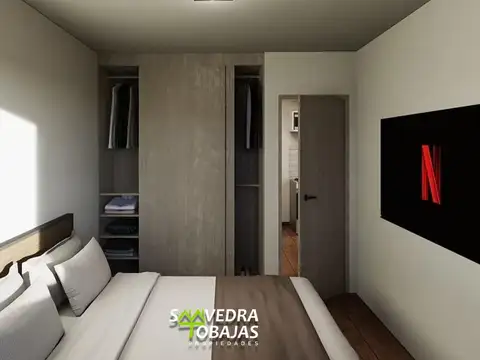 Departamento 2 ambientes con 1 baño