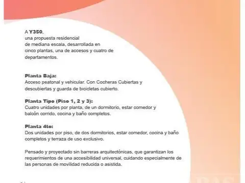 VENTA - DEPARTAMENTOS AL POZO -  YRIGOYEN 350  - SAN PEDRO (BS.AS)