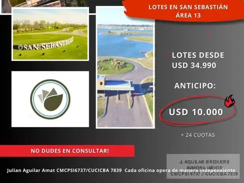 VENTA TERRENO EN BARRIO SAN SEBASTIAN