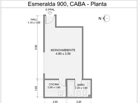 Esmeralda 900, Piso 1