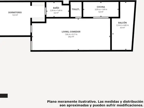 Departamento en Alquiler de 2 ambientes