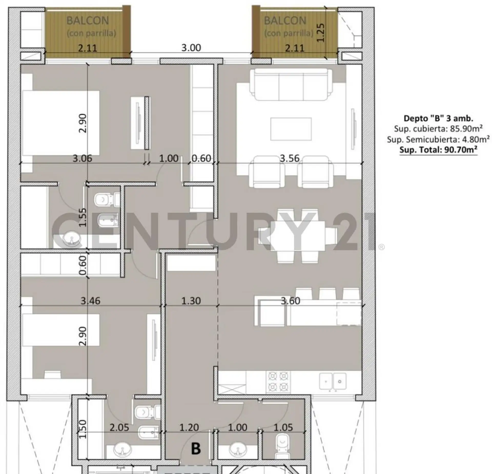 3 AMBIENTES 3 BAÑOS EN POZO c/ COCHERA PUNTA DE ARENAS VIII EN LA PERLA OPORTUNIDAD