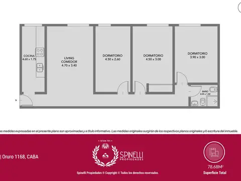 Departamento en Venta en Boedo, USD 135.000