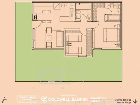 Departamento en Venta de 3 ambientes