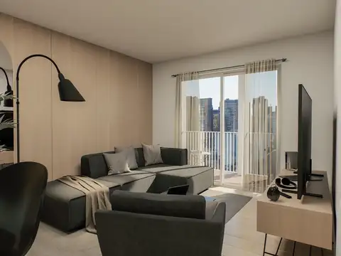 Departamento 2 ambientes con 2 baños