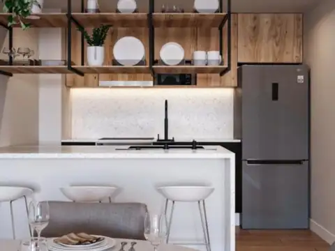Venta de dos ambientes EN CONSTRUCCIÓN con balcón terraza en Nuñez