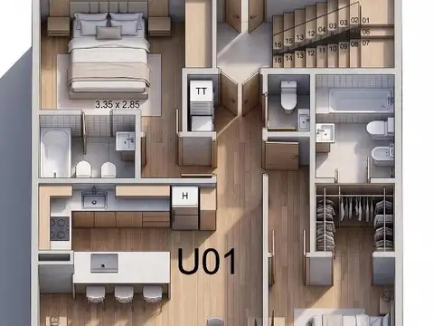 Duplex de 3 ambientes con terraza privada en la planta de arriba en V. Devoto!