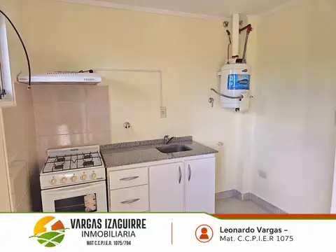 Departamento 2 ambientes con 1 baño