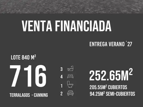 Casa en Venta en Canning, USD 640.000