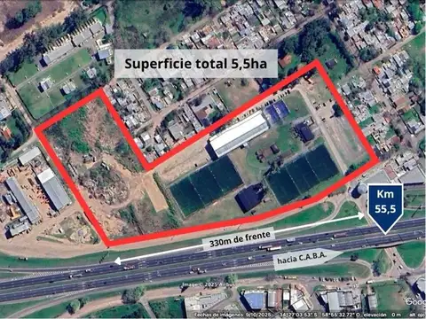 Venta 5.5 hectareas sobre panamerica pilar km 55.5