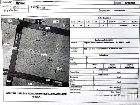 Venta Terreno Apto Constructora - Echesortu Rosario