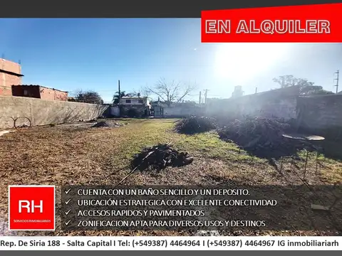 Terreno en Alquiler en Salta, $ 1.700.000