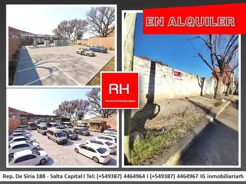 ESTRATEGICO TERRENO DE 1000M2 EN ALQUILER