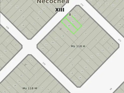 terreno parque calle 60 entre 173 y 175