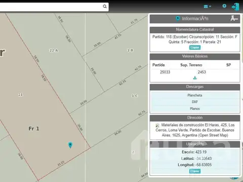 Terreno en Venta en Loma Verde, USD 95.000