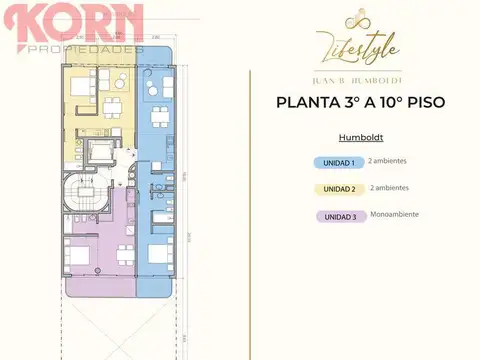 Departamento Monoambiente con 1 baño