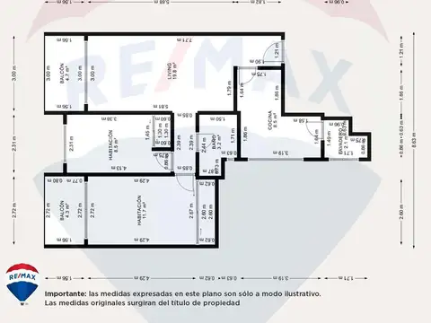 Departamento en Venta de 3 ambientes