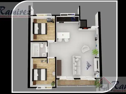 Departamento en Venta de 1 dormitorio