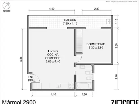 Departamento en Jose León Suarez