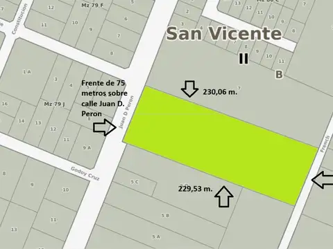 LOTE EN VENTA EN SAN VICENTE, UBIC. ESTRATEGICA!