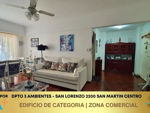 3 Ambientes con Balcón y Terraza ? A Metros de la Plaza