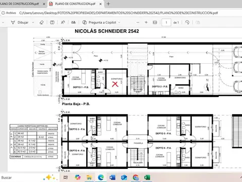 Departamento en Venta de 2 ambientes