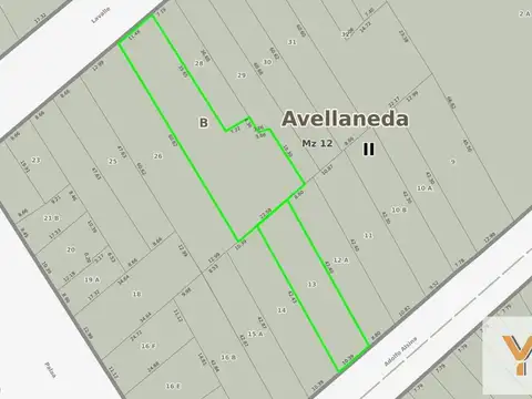 Terreno en Venta de 1376,0 m2