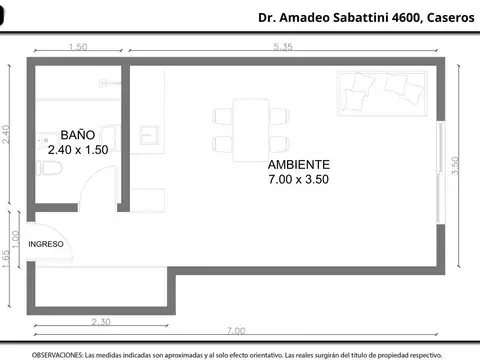Departamento en Venta al Noroeste