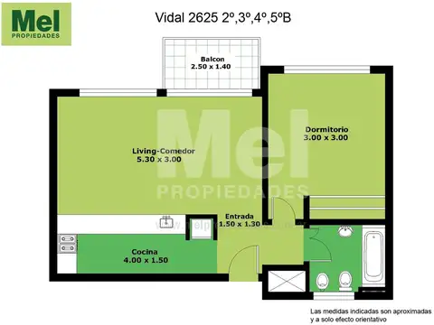 Vidal 2600, Piso 2