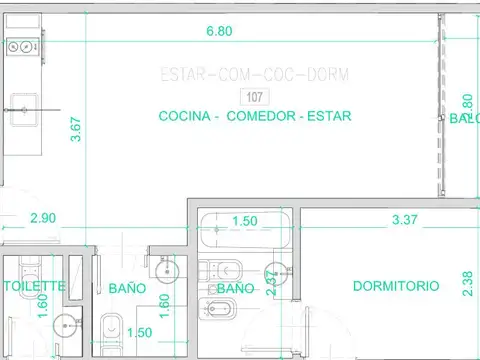 Departamento en Venta en Saavedra, USD 80.000