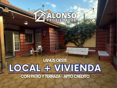 Lote propio con Local + Vivienda en Venta en Lanús Oeste