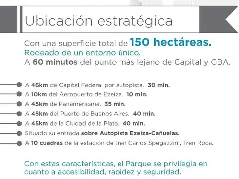 Terreno en Venta en Carlos Spegazzini, USD 324.219