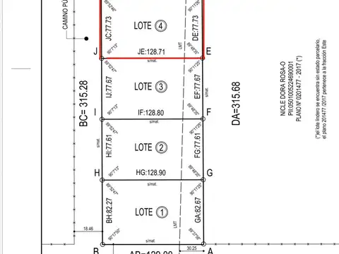 Terreno en Venta en Helvecia, USD 20.000