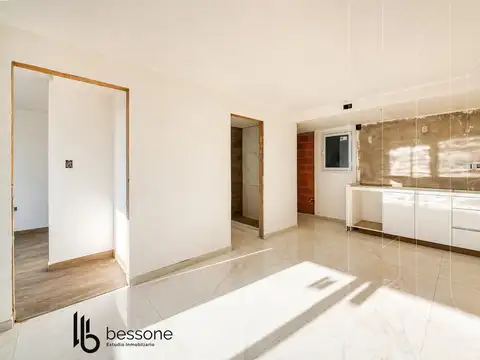 Departamento 2 ambientes con 1 baño