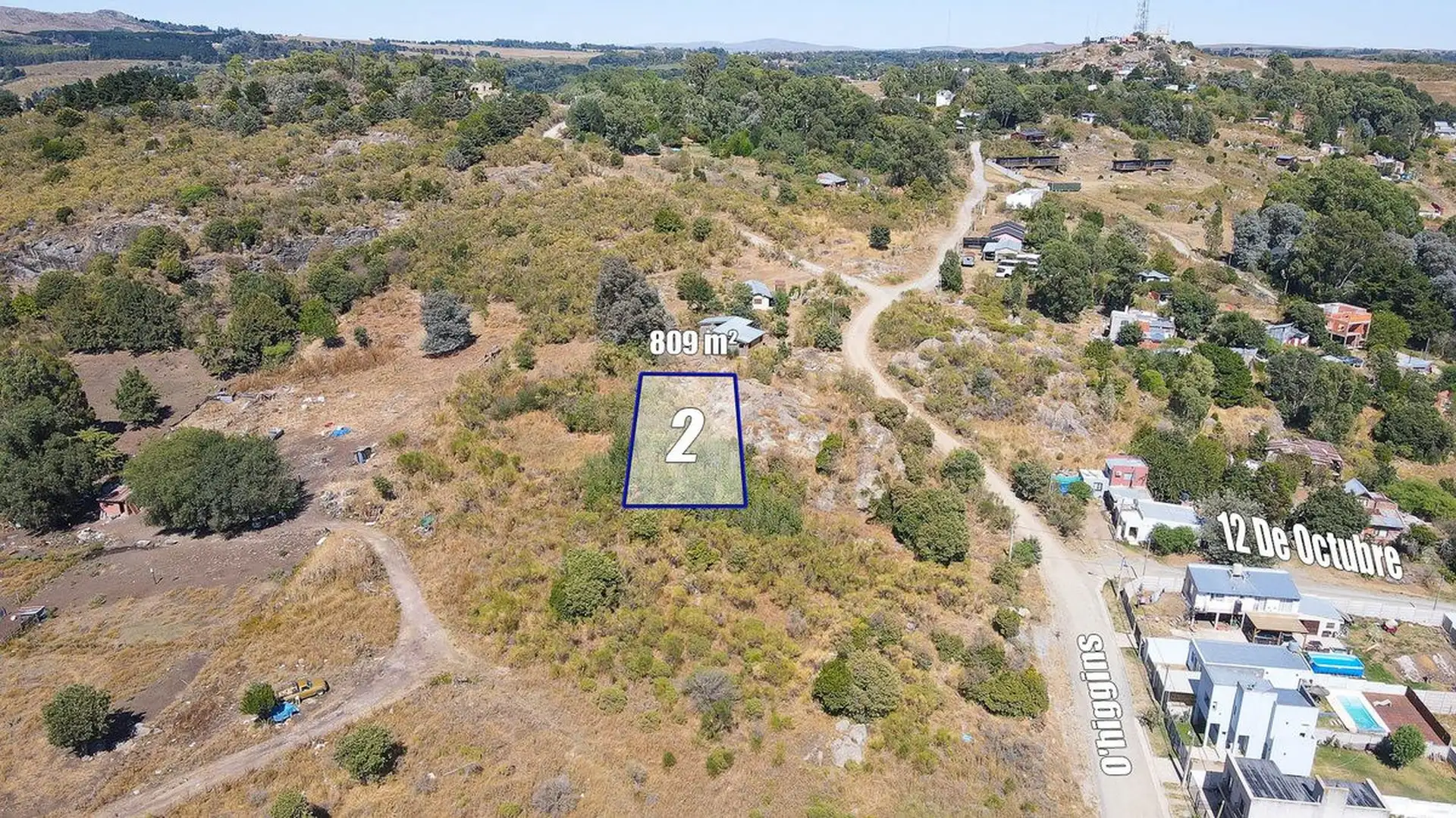 Lote en venta 809m² zona Calvario, calle O'Higgins