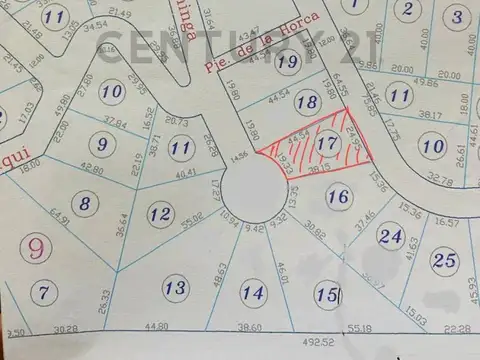 Terreno en Venta de 793,0 m2