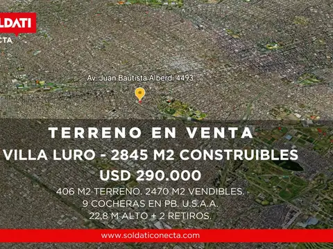 Terreno en Venta sobre avenida en Villa Luro CABA