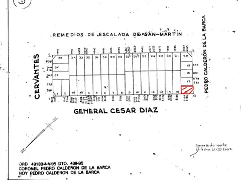 Terreno en esquina