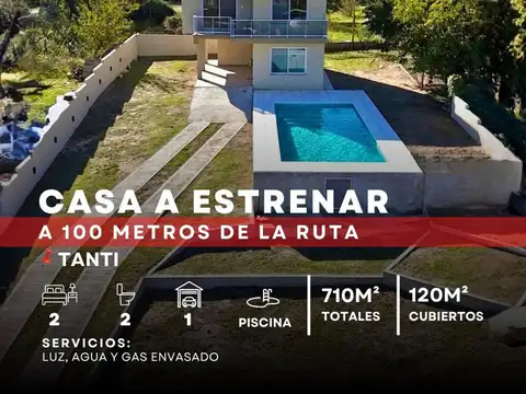 Venta Casa Premium De 2 Dormitorios Y Piscina A Estrenar Con Vista A Las Sierras – Tanti