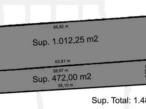 Terreno en Venta de 1484,0 m2