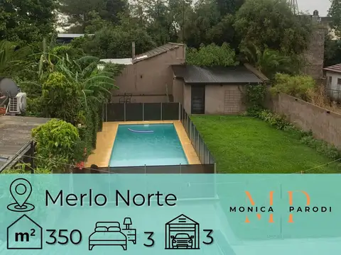 CASA EN VENTA DE 4 AMBIENTES, MERLO NORTE