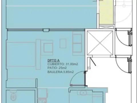 Departamento Planta Baja con patio a estrenar en Palermo