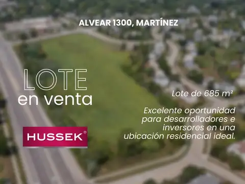 Terreno de 685 m² en Venta  - Martinez, San Isidro