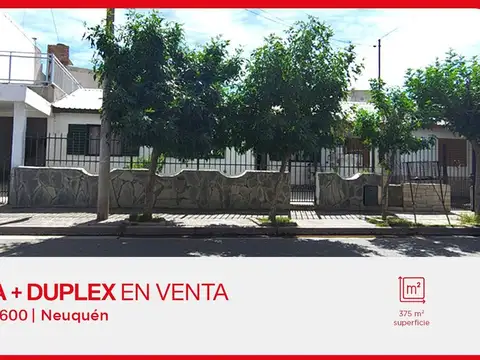 EN VENTA CASA 3 DORMITORIOS + DUPLEX | NEUQUEN.
