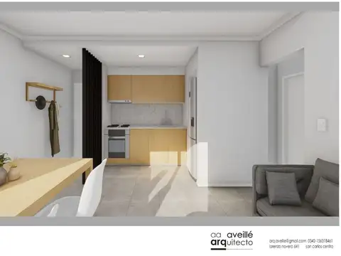 Departamento 2 ambientes con 1 baño